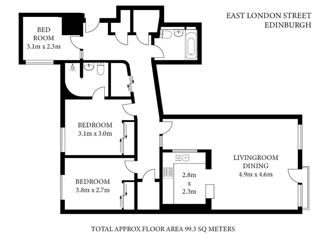 The East London Residence Единбург Екстер'єр фото